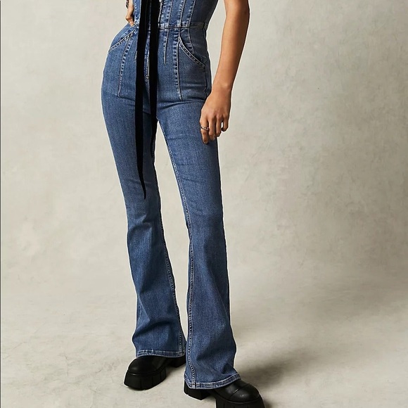 Free People Jayde Flare Jumpsuit - Picture 4 of 4